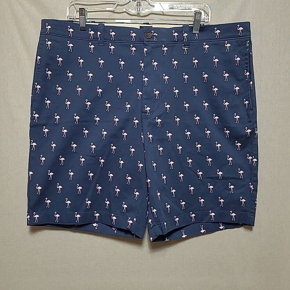 J Crew Flamingo Bermuda Shorts Mens 38 Navy Blue 9 Inch Inseam NEW $49